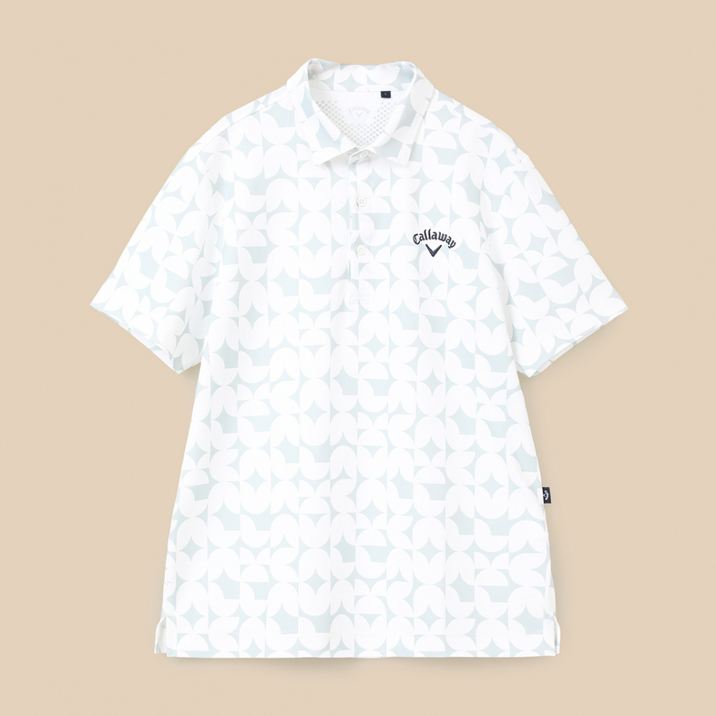 MARK&MONAゴルフインパクトカラープリント半袖M お気に入り MARK&MONAゴルフインパクトカラープリント半袖
