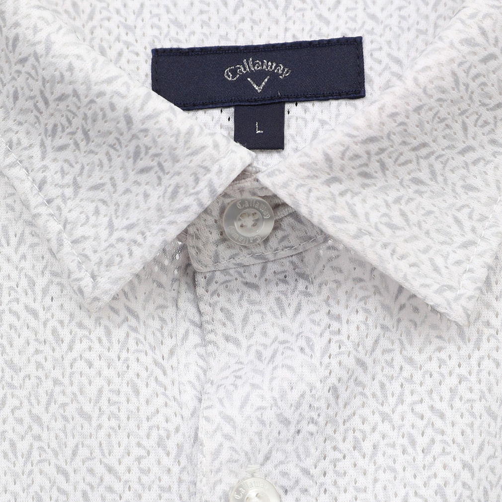 かざあなボタニカルプリントメッシュカノコシャツ C25134119｜Alpen Online