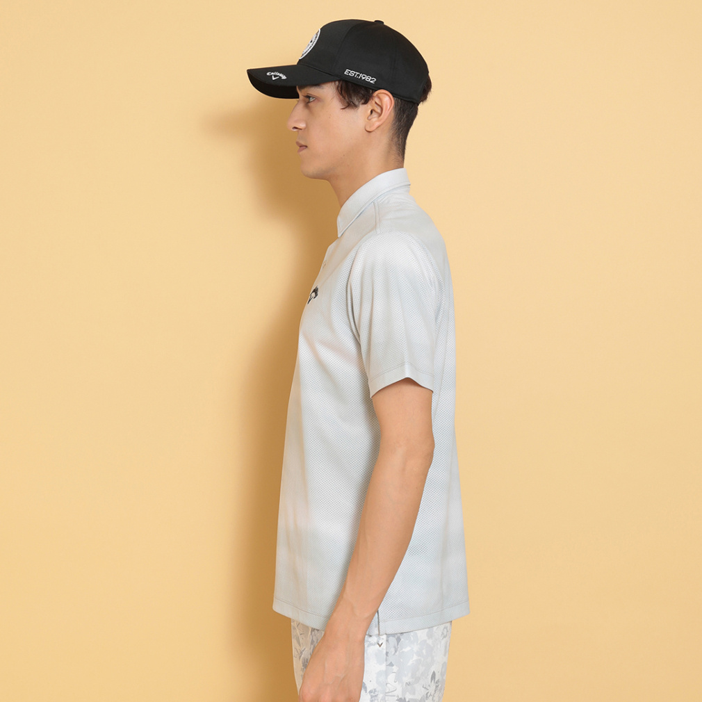 キャロウェイ ゴルフウェア 半袖シャツ 春 夏 かざあな水面プリント