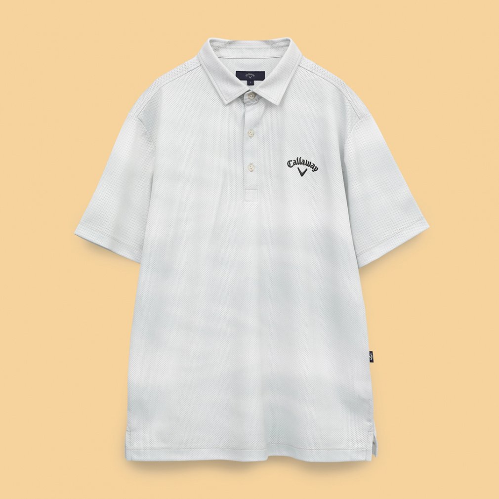 キャロウェイ ゴルフウェア 半袖シャツ 春 夏 かざあな水面プリント