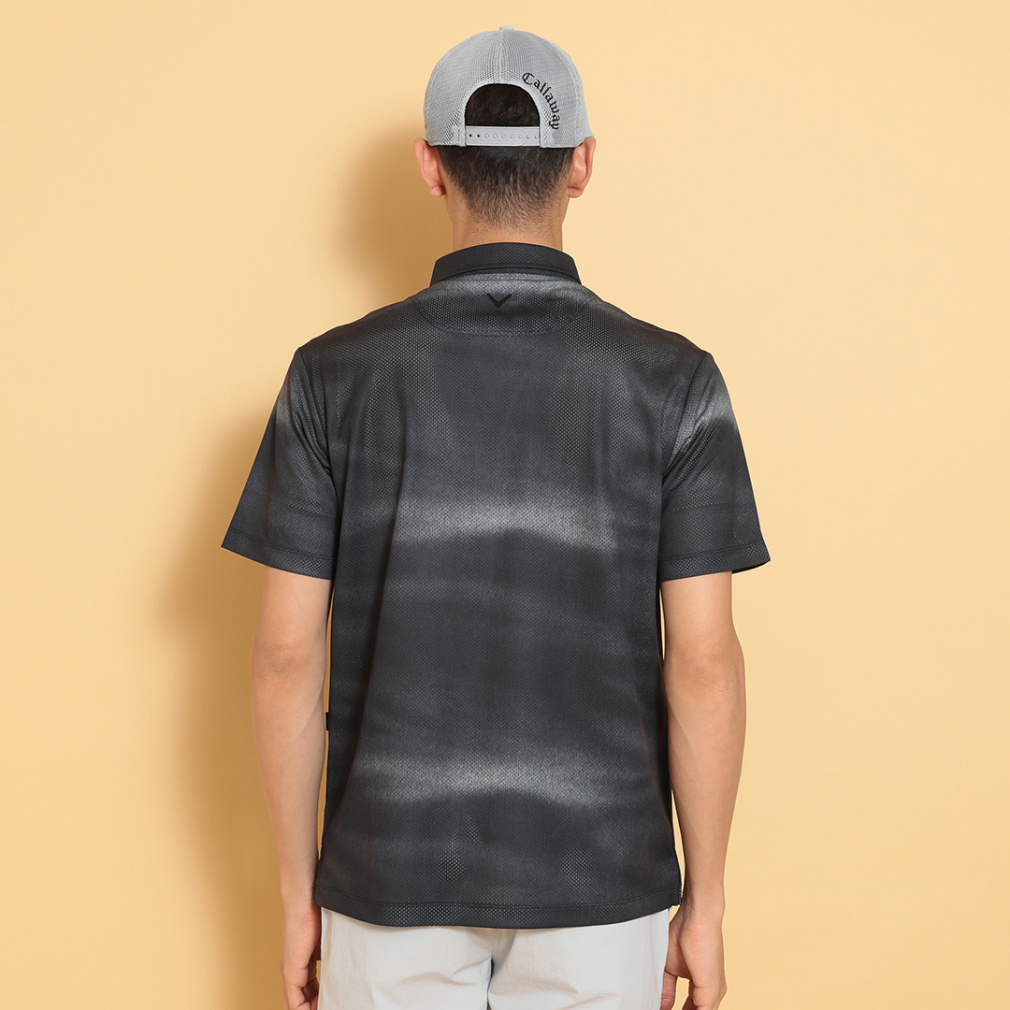 キャロウェイ ゴルフウェア 半袖シャツ 春 夏 かざあな水面プリント