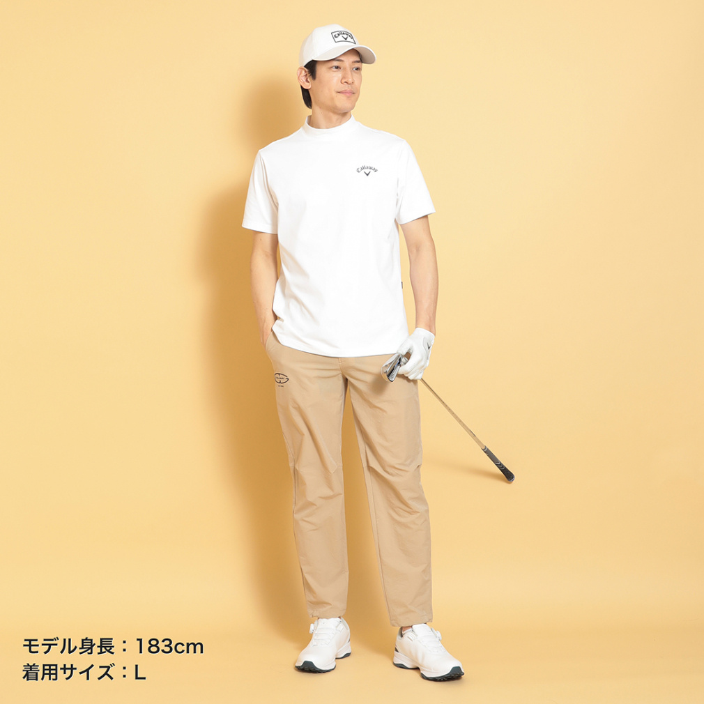 キャロウェイ ゴルフウェア 半袖シャツ 春 夏 -3℃裏クール天竺バック