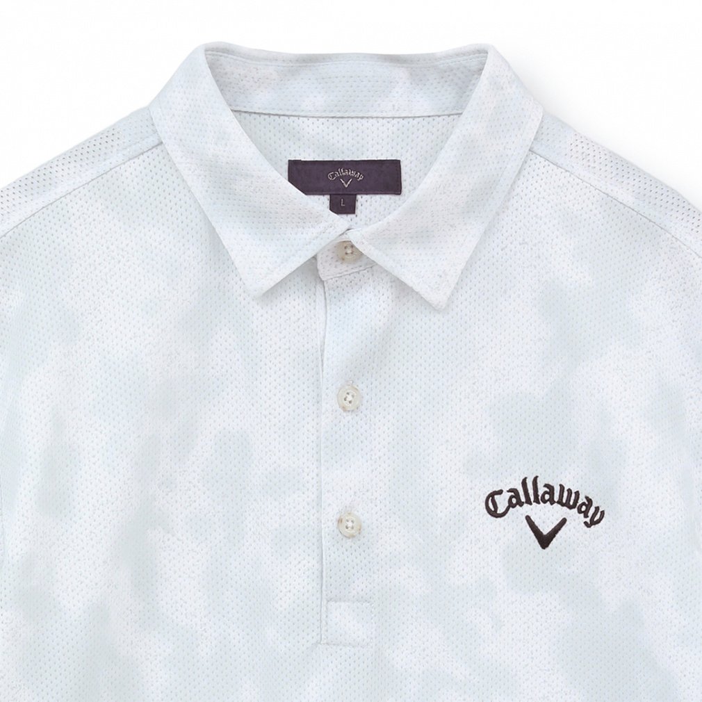 Callaway - ムラ様 かざあなメッシュムラ染めプリントシャツ C24134122｜Alpen Online