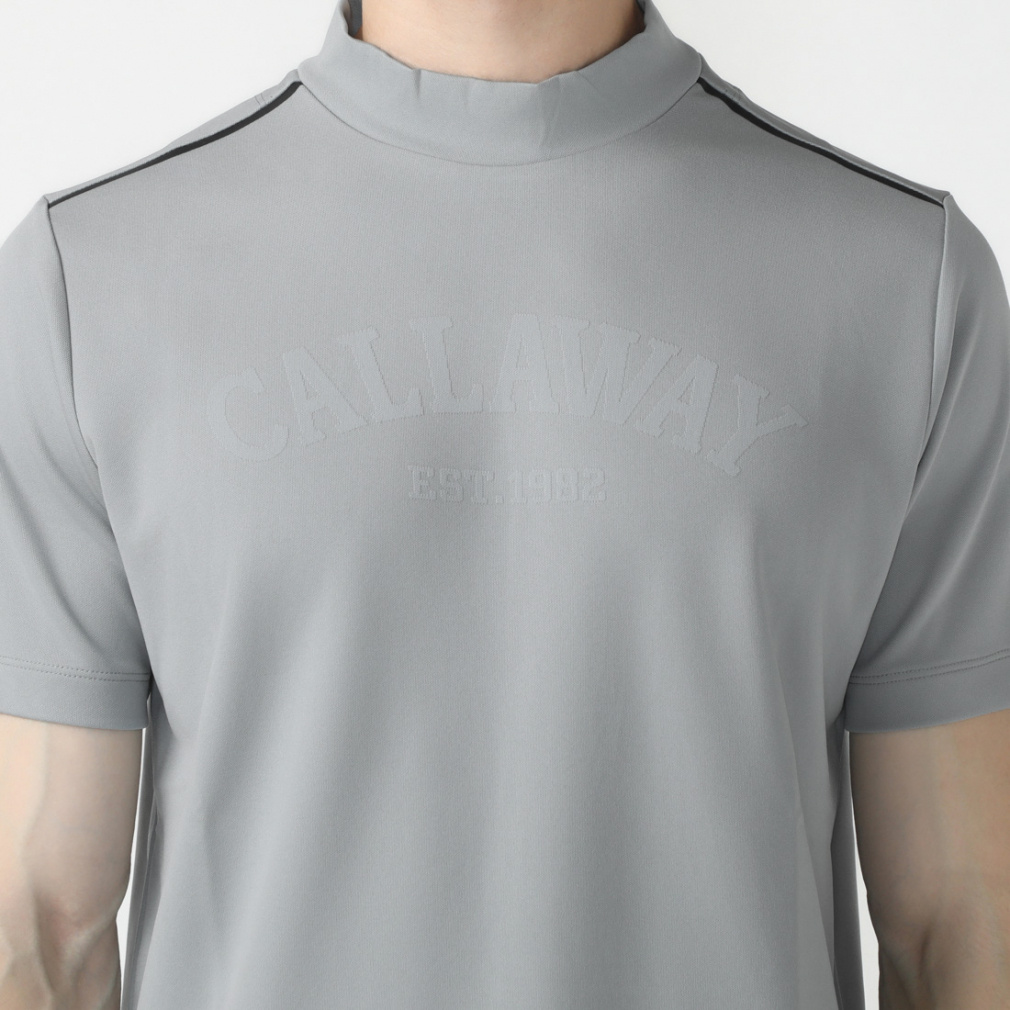 パターンロゴジャカード半袖モックネックシャツ C23134105｜Alpen Online