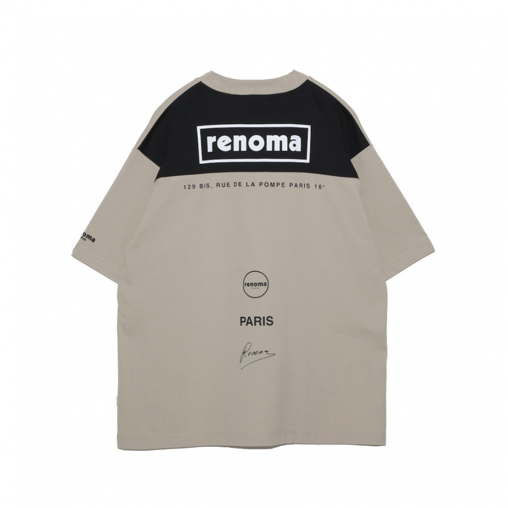 レノマ ゴルフウェア 半袖シャツ 春 夏 BACK SWITCHING CREW NECK T SS