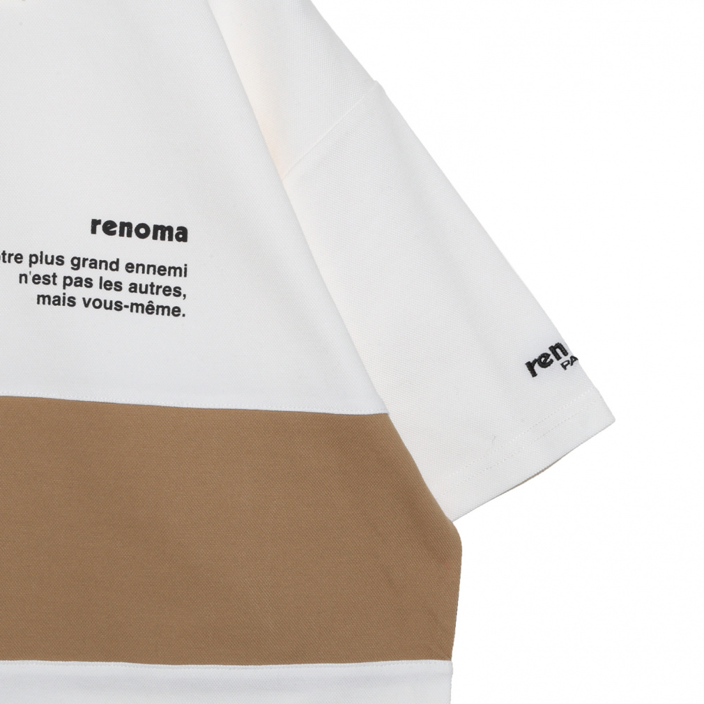レノマ ゴルフウェア 半袖シャツ 春 夏 BIG LOGO POLO SHIRT SS (RGBC