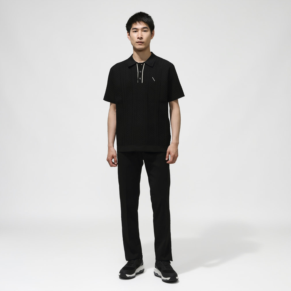 サタデーズニューヨークシティ ゴルフウェア 半袖シャツ 春 夏 SS KNIT