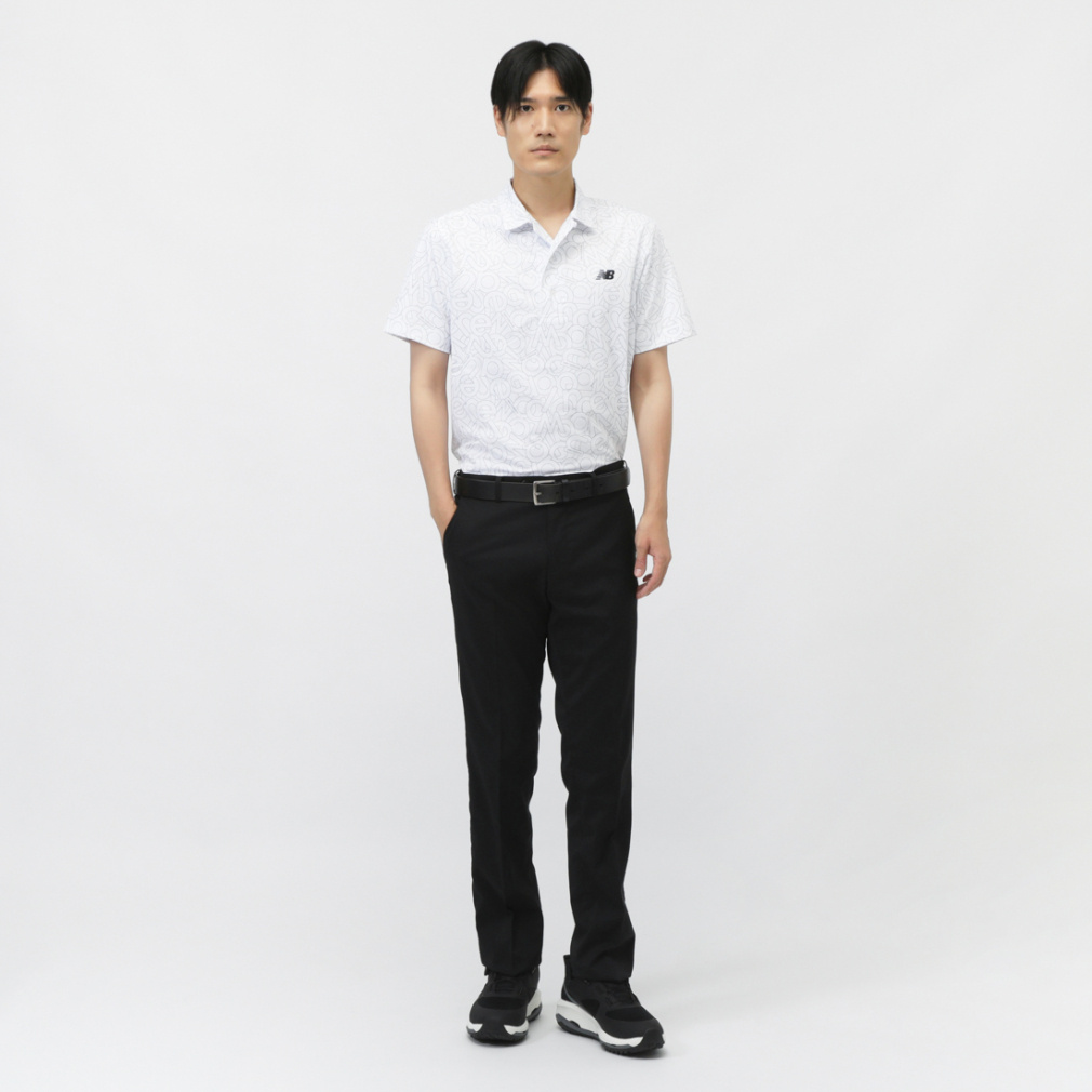 ニューバランス ゴルフウェア 半袖シャツ 秋 冬 S/SLEEVE COLLAR SHIRT
