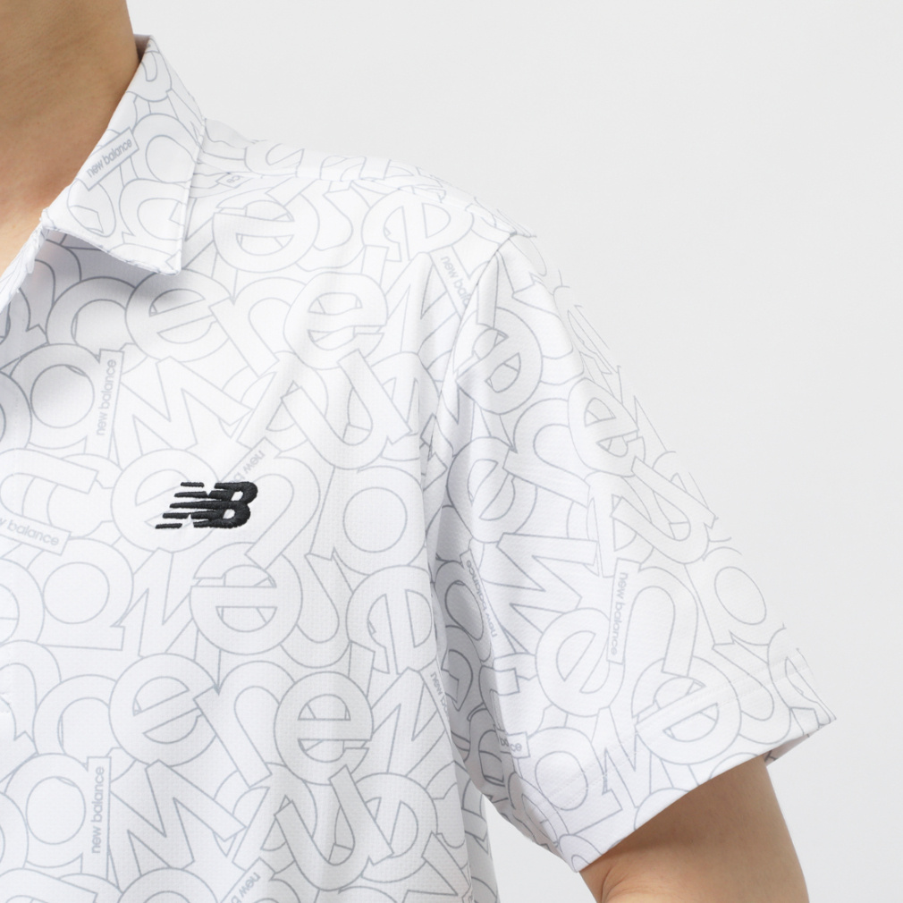 ニューバランス ゴルフウェア 半袖シャツ 秋 冬 S/SLEEVE COLLAR SHIRT