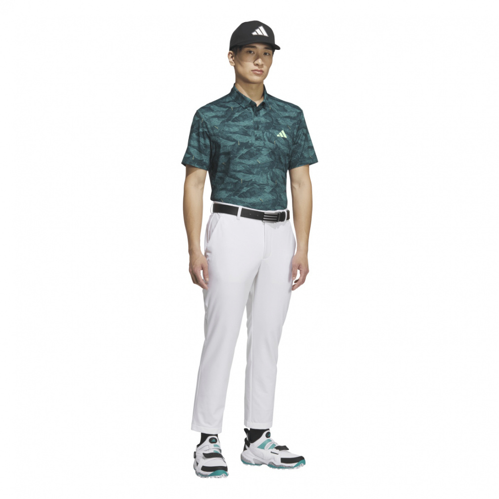 【新品XL】adidas アディダスゴルフ　シャツ＆ズボン　セットアップ アディダス ゴルフウェア 半袖シャツ 秋 冬 グラフィック 半袖ボタン