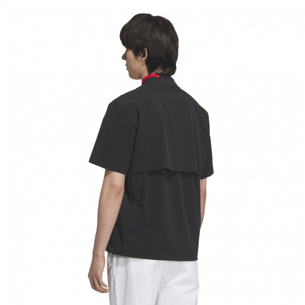 アディダス ゴルフウェア 半袖ウインドブレーカー 春 夏 アディゼロ 撥