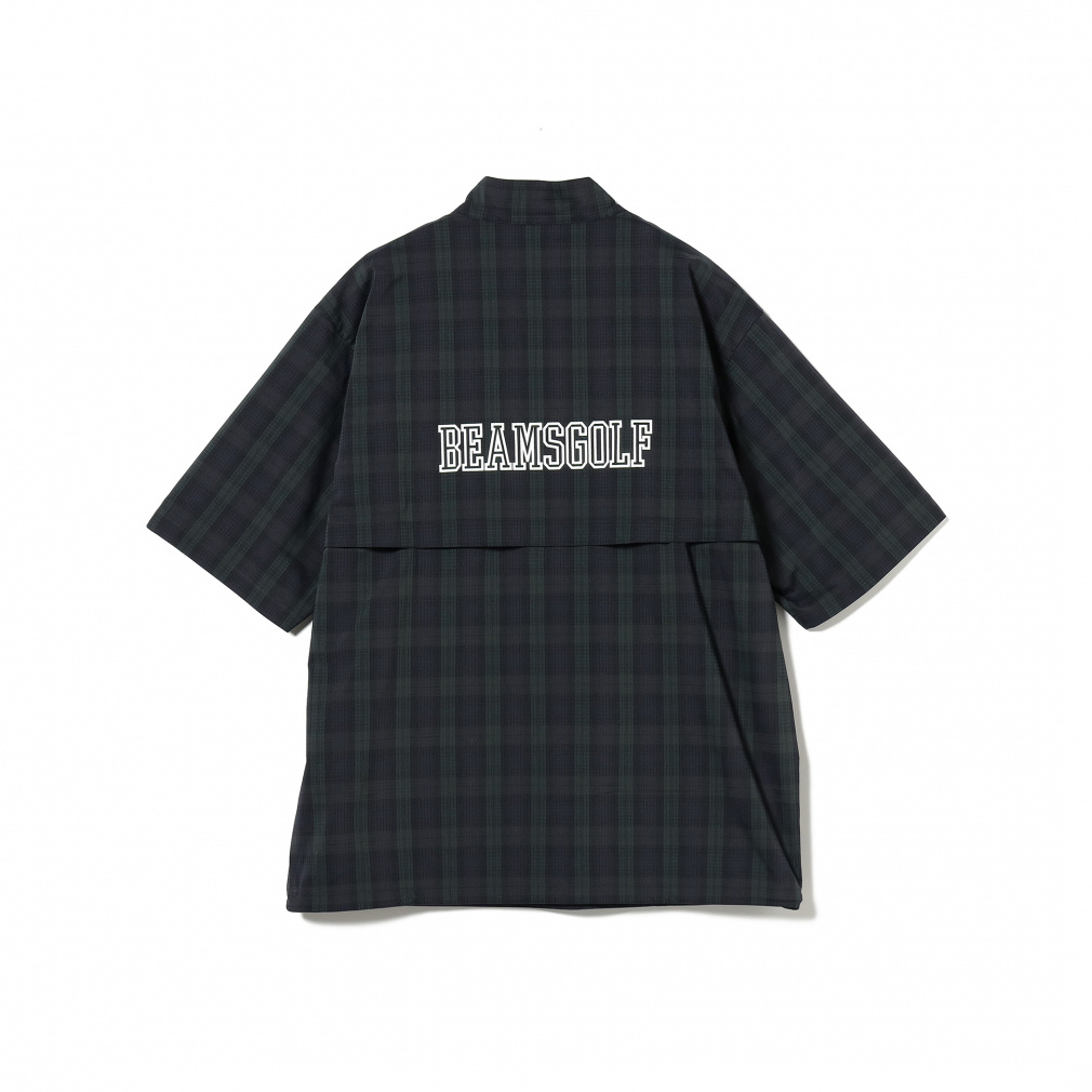 ビームスゴルフ ゴルフウェア 半袖ウインドブレーカー 秋 冬 ORANGE