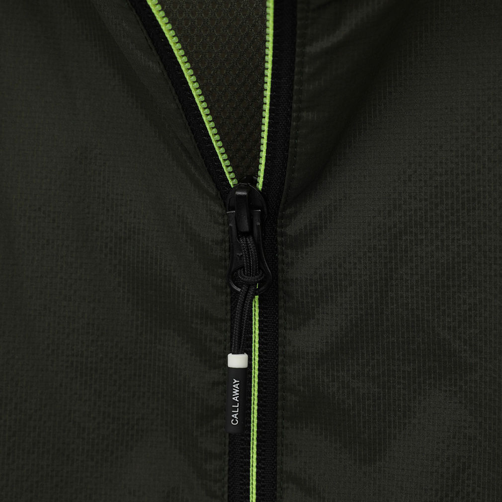 キャロウェイ ゴルフウェア 半袖ウインドブレーカー 秋 冬 ストレッチ