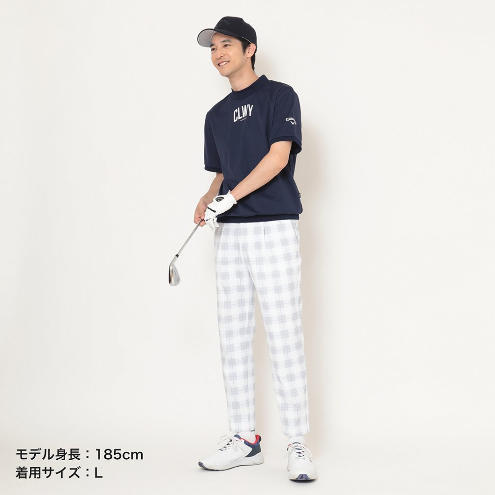 新品 キャロウェイ レッド 半袖モックネック ツアーモデル グレー Mサイズ 新品 キャロウェイ レッド 半袖モックネック ツアーモデル グレー M