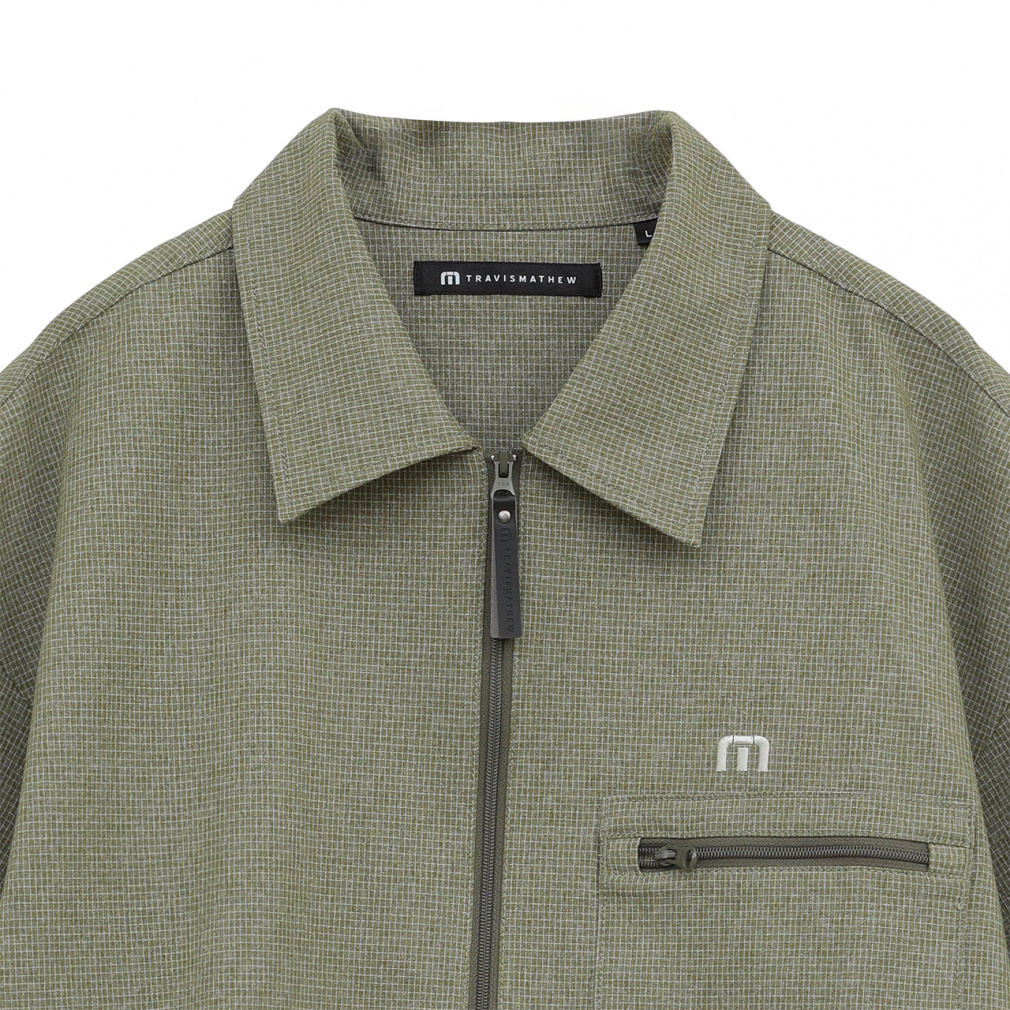 【新品】トラヴィスマシュー／半袖ジャケット 新品】トラヴィスマシュー／半袖ジャケット ストレッチ クォーター