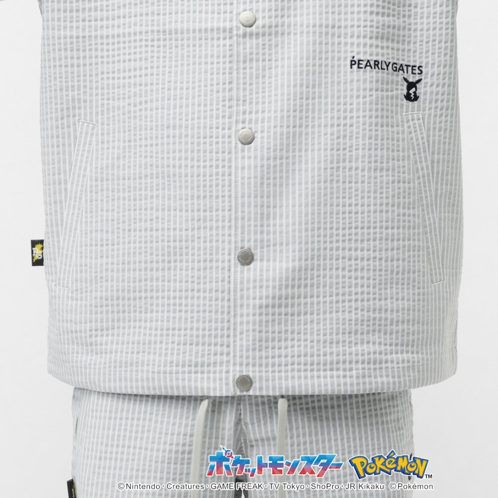 ポケモン】ピカチュウ C/Peサッカーストライプコーチジャケット