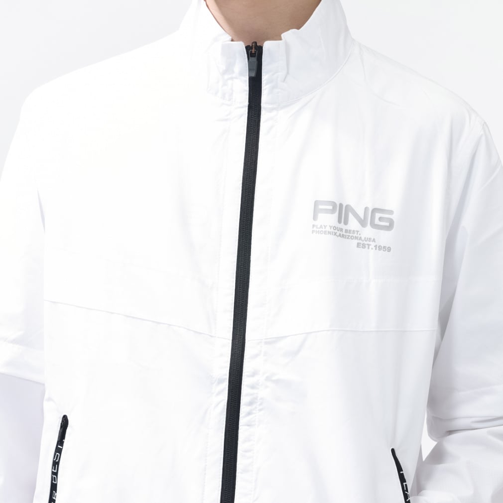 新品未使用★ピン PING 撥水 3WAYブルゾン L オフホワイト PING（ピン） ブルゾン アウター 「PING APPAREL」25FW 3WAY