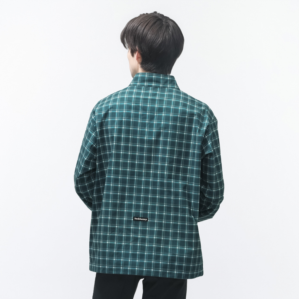 ジャック バニー ゴルフウェア 長袖ウインドブレーカー 春 夏 チェック
