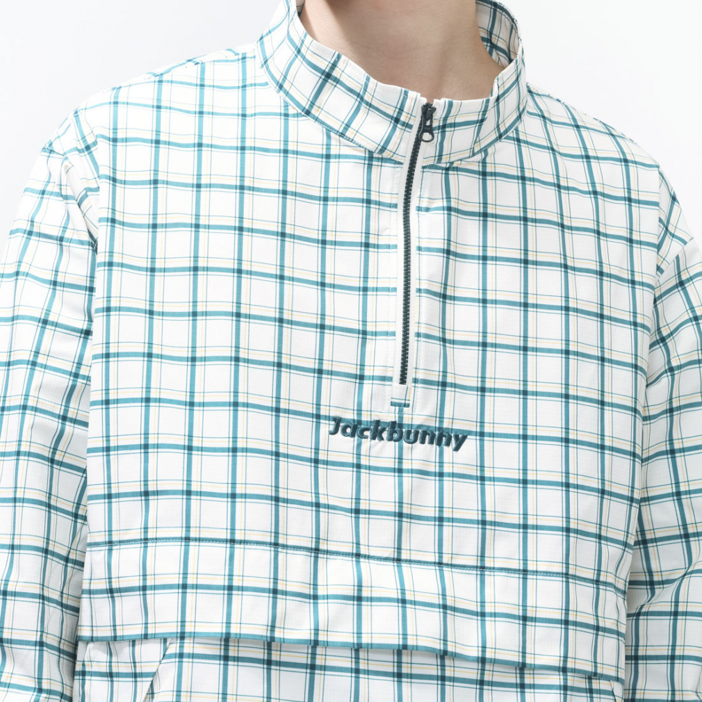 ジャック バニー ゴルフウェア 長袖ウインドブレーカー 春 夏 チェック