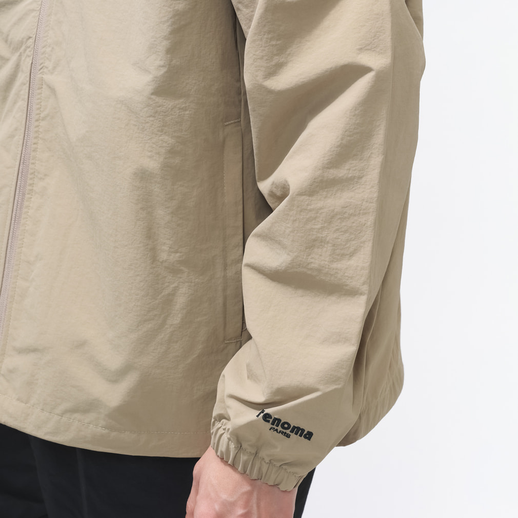 ゴルフウェア 長袖ウインドブレーカー 春 夏 BACK SWITCHING NYLON ZIP