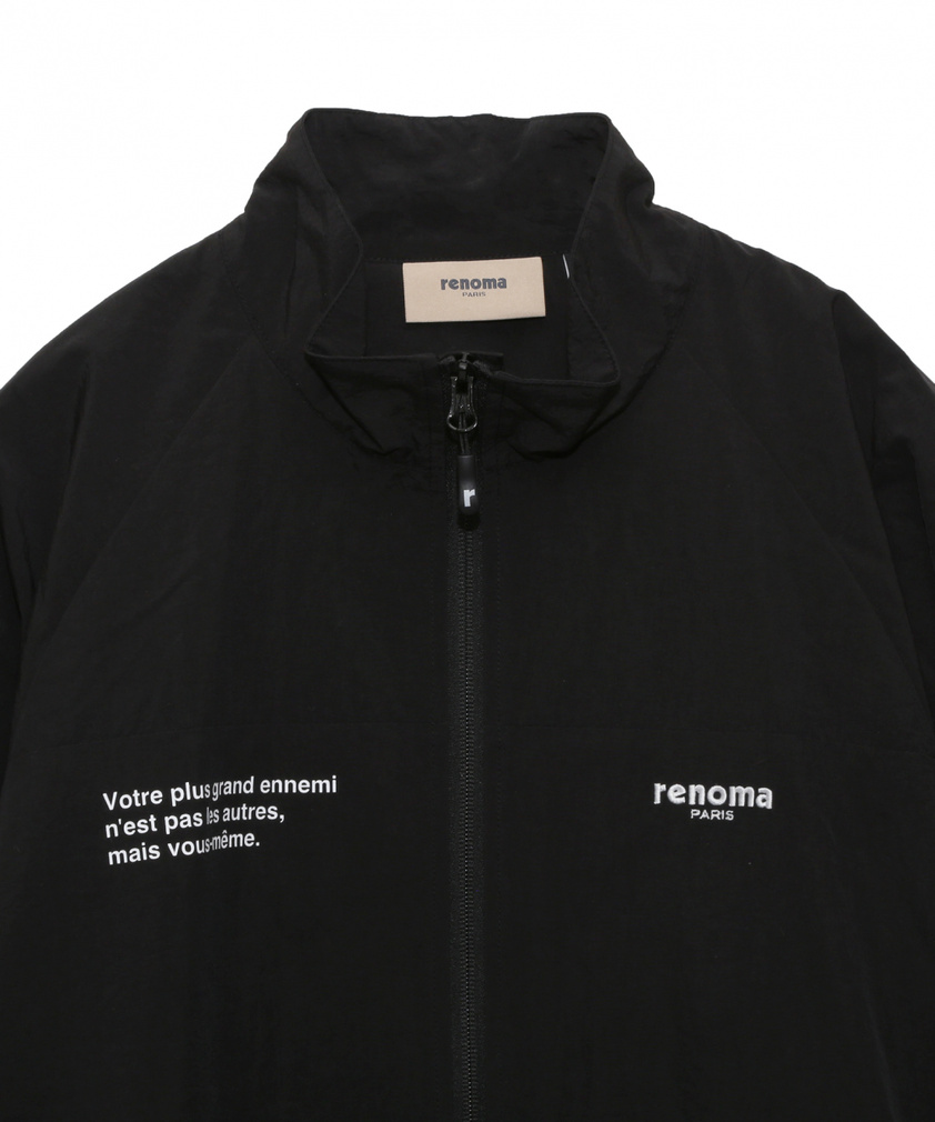 ゴルフウェア 長袖ウインドブレーカー 春 夏 BACK SWITCHING NYLON ZIP