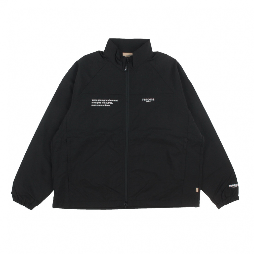 ゴルフウェア 長袖ウインドブレーカー 春 夏 BACK SWITCHING NYLON ZIP