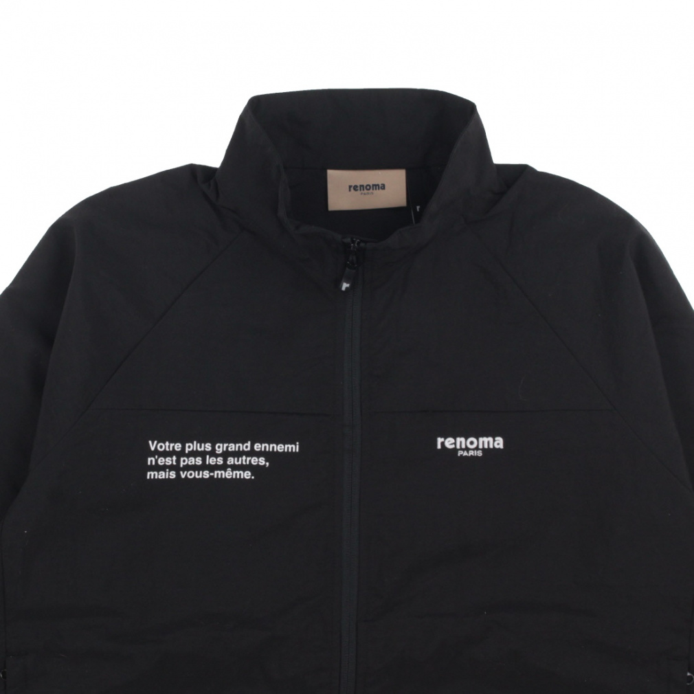ゴルフウェア 長袖ウインドブレーカー 春 夏 BACK SWITCHING NYLON ZIP