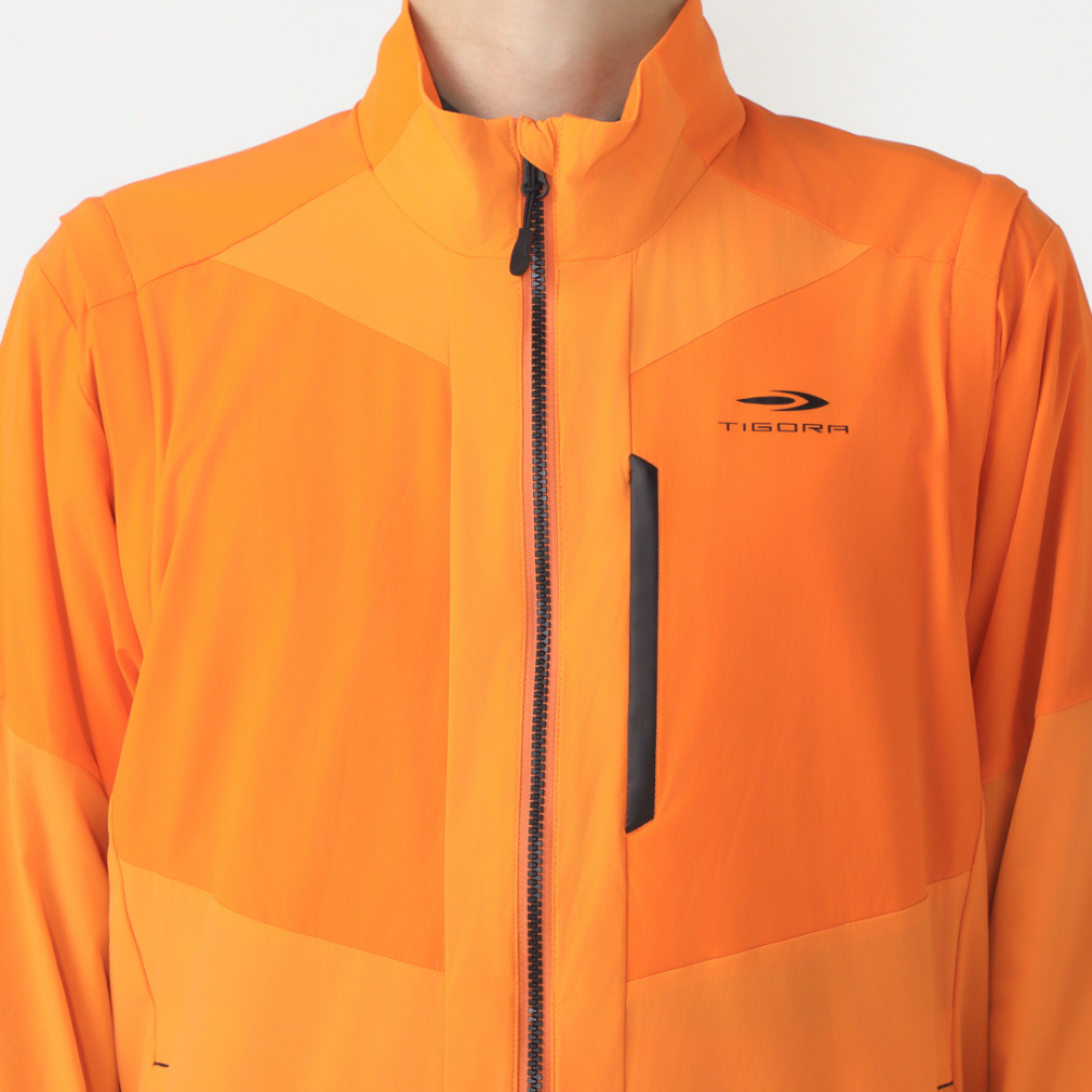 ティゴラ ゴルフウェア 長袖ウインドブレーカー 秋 冬 2WAY ジャケット