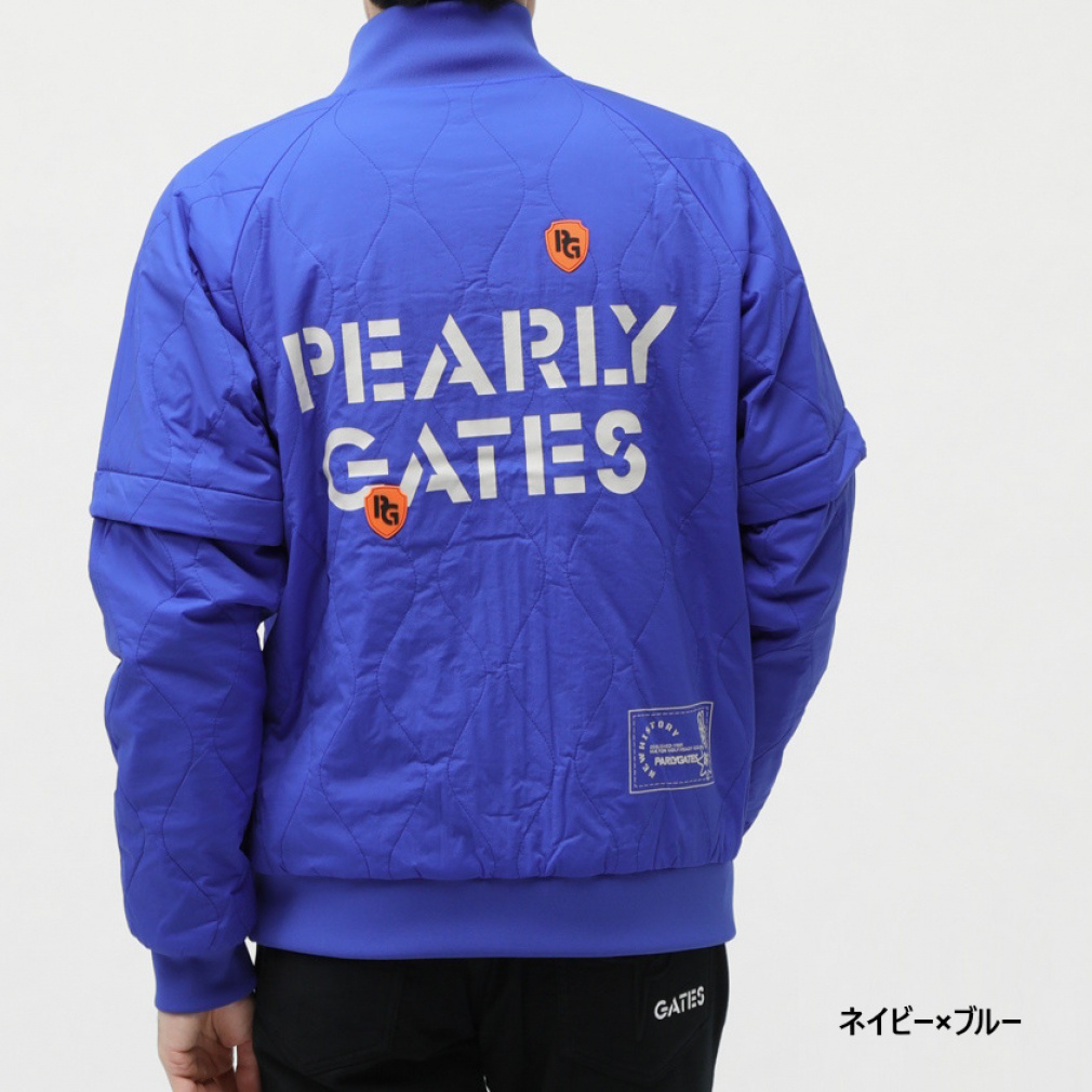 パーリーゲイツ ゴルフウェア 長袖ウインドブレーカー 秋 冬 FTY×Ny