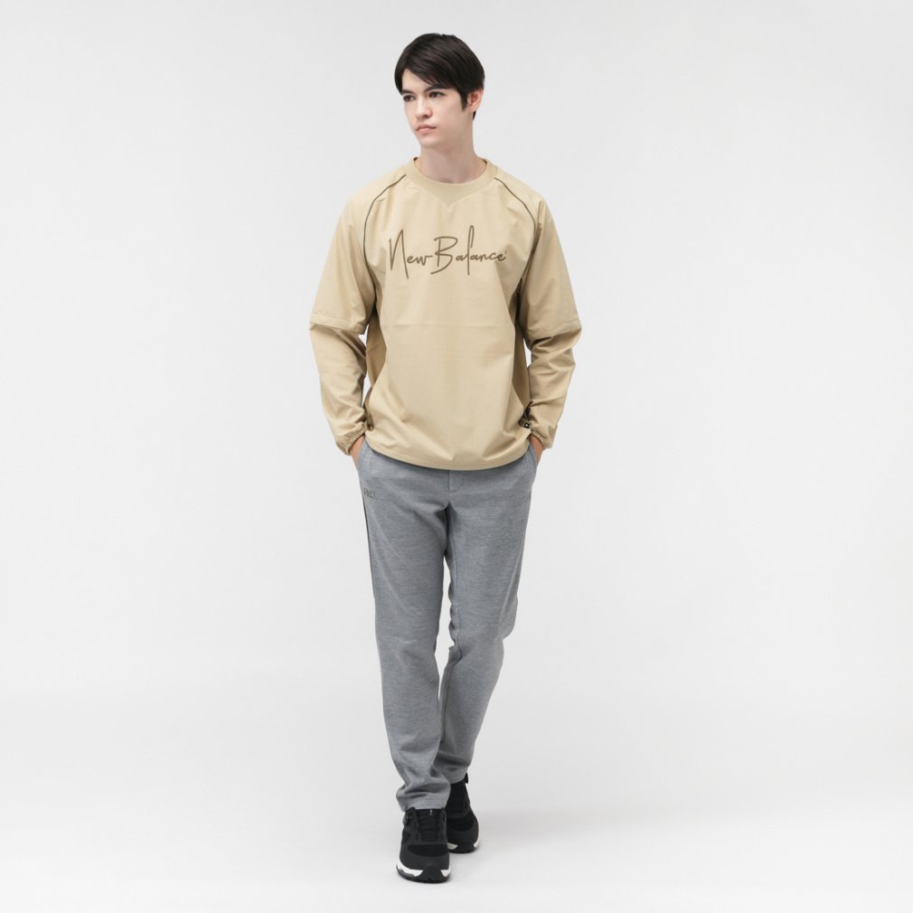 ニューバランス ゴルフウェア 長袖ウインドブレーカー 秋 冬 2WAY CREW