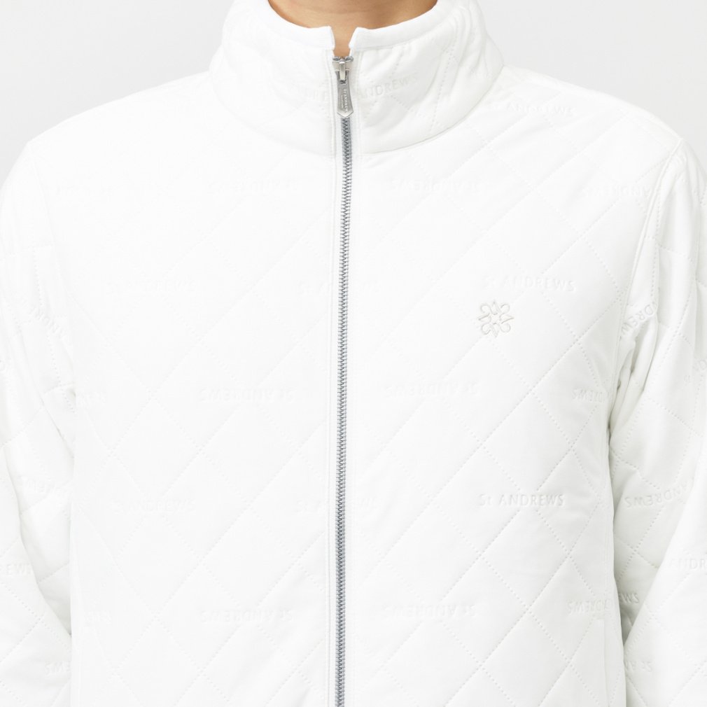 ＊st ANDREWSセントアンドリュース ホワイト キルティングジャケット L CRAFTEVO ECOZ 2.5L レインブルゾン (WOMENS) | St ANDREWS（セント