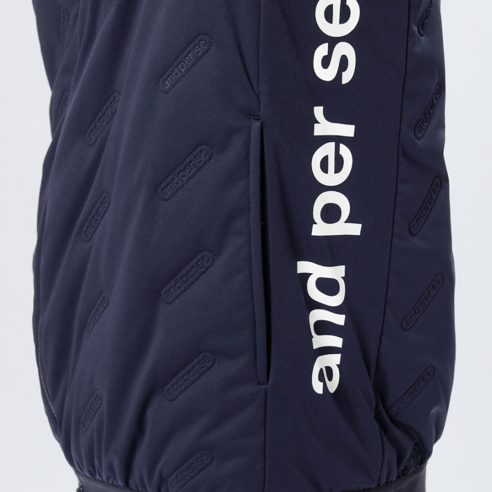 アンパスィ ゴルフウェア 中綿ジャケット 秋 冬 中わたブルゾン