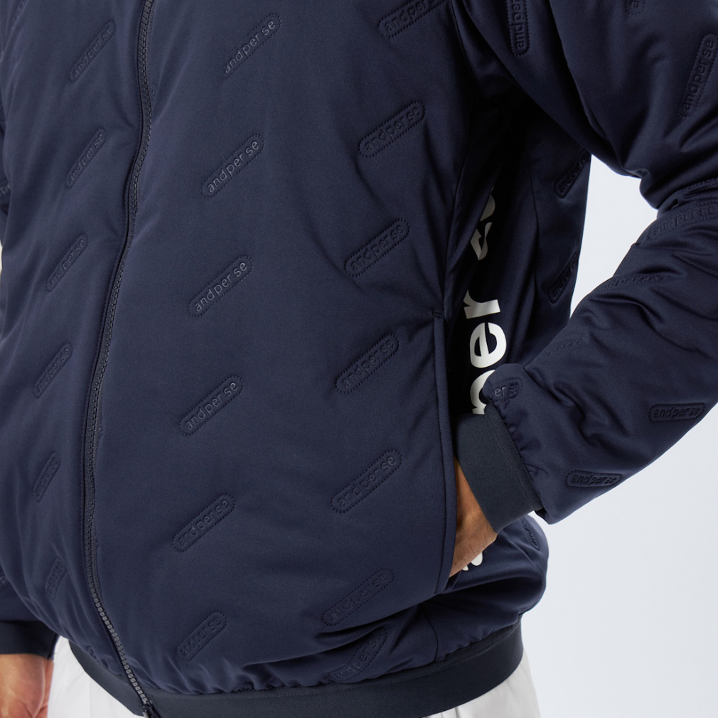 アンパスィ ゴルフウェア 中綿ジャケット 秋 冬 中わたブルゾン