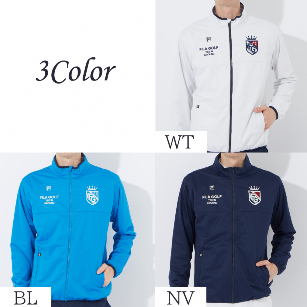 202406-6]フィラ ゴルフ 長袖 フルジップ ボアジャケット 202406-6