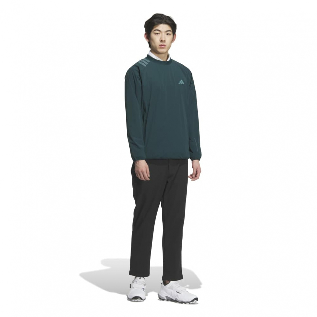 アディダス ゴルフウェア 長袖セーター 秋 冬 撥水 スリーストライプス