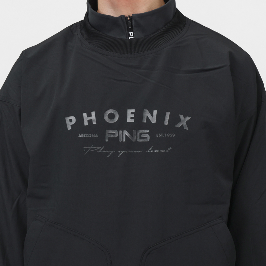 ピン ゴルフウェア 長袖ウインドブレーカー 秋 冬 ツインレイヤード