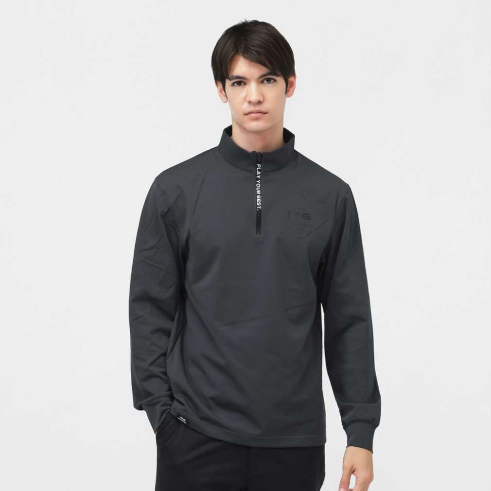 ピン ゴルフウェア 長袖ウインドブレーカー 秋 冬 ツインレイヤード