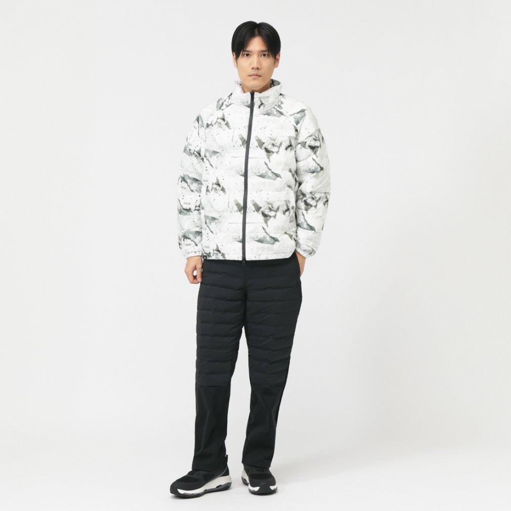 ピン ゴルフウェア 長袖ウインドブレーカー 秋 冬 2WAY中綿ブルゾン