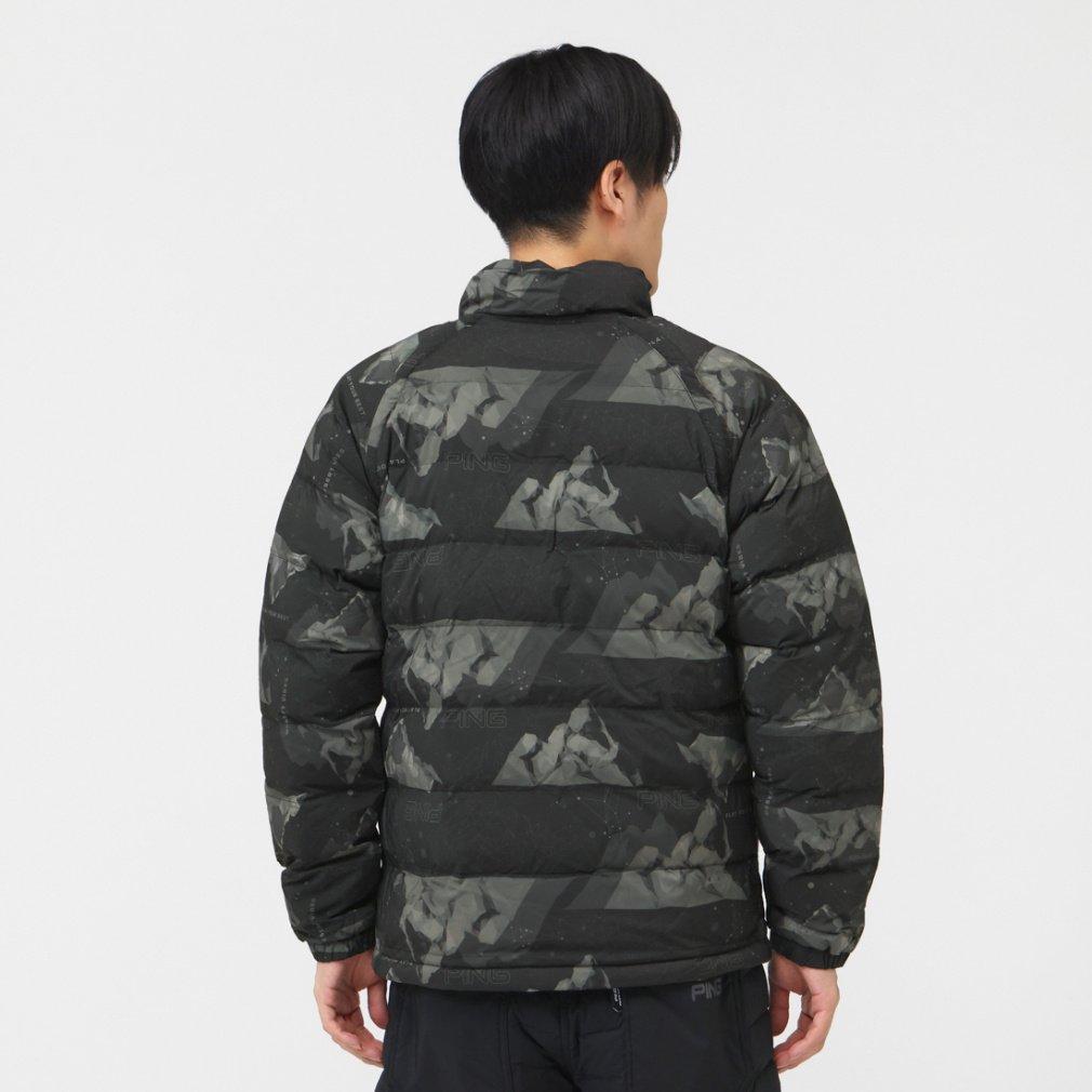 ピン ゴルフウェア 長袖ウインドブレーカー 秋 冬 2WAY中綿ブルゾン