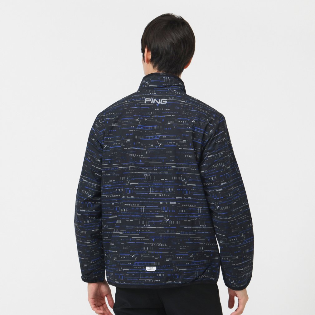 ピン ゴルフウェア 長袖ウインドブレーカー 秋 冬 24FWフルジップ