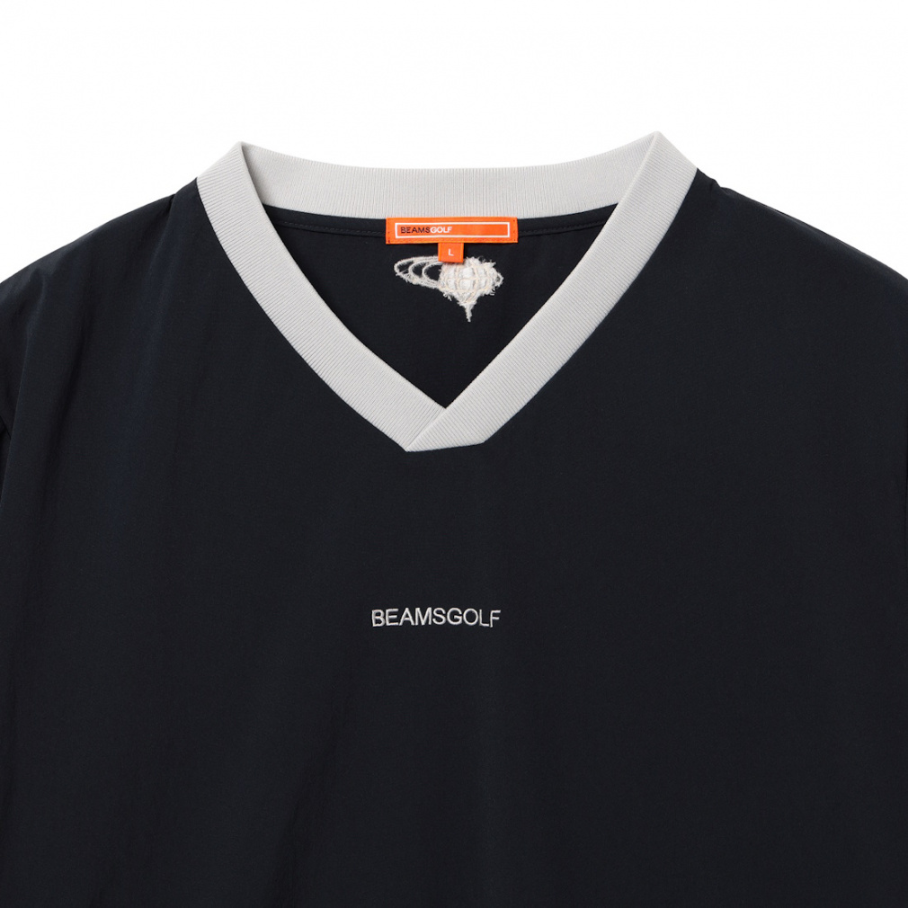 新品　撥水 Vネック プルオーバー BEAMS GOLF Vネック プルオーバー ORANGE LABEL / 撥水ナイロン Vネック プルオーバー 82180039803