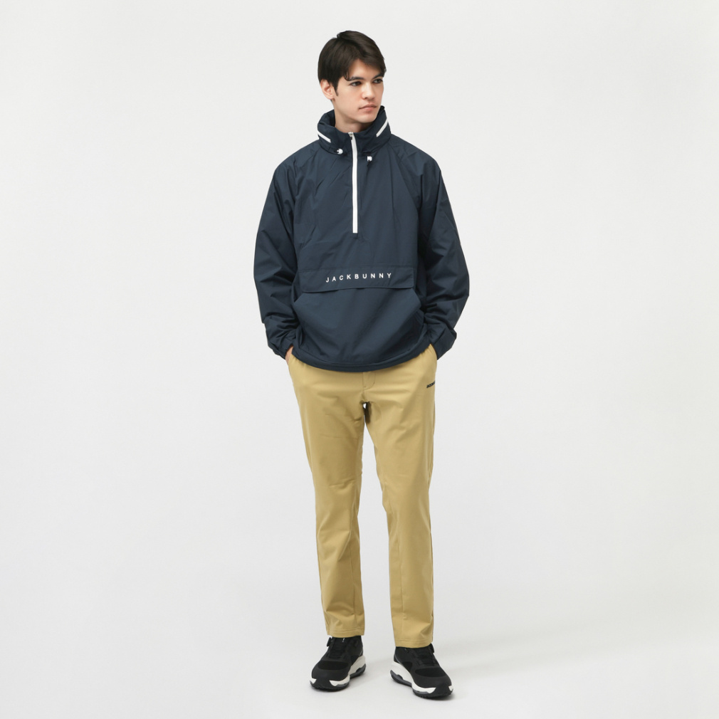 ジャック バニー ゴルフウェア 長袖ウインドブレーカー 秋 冬 オクタ裏