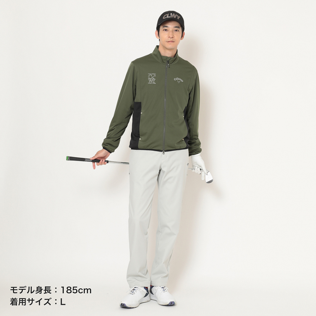 キャロウェイ ゴルフウェア 長袖ウインドブレーカー 秋 冬 スター
