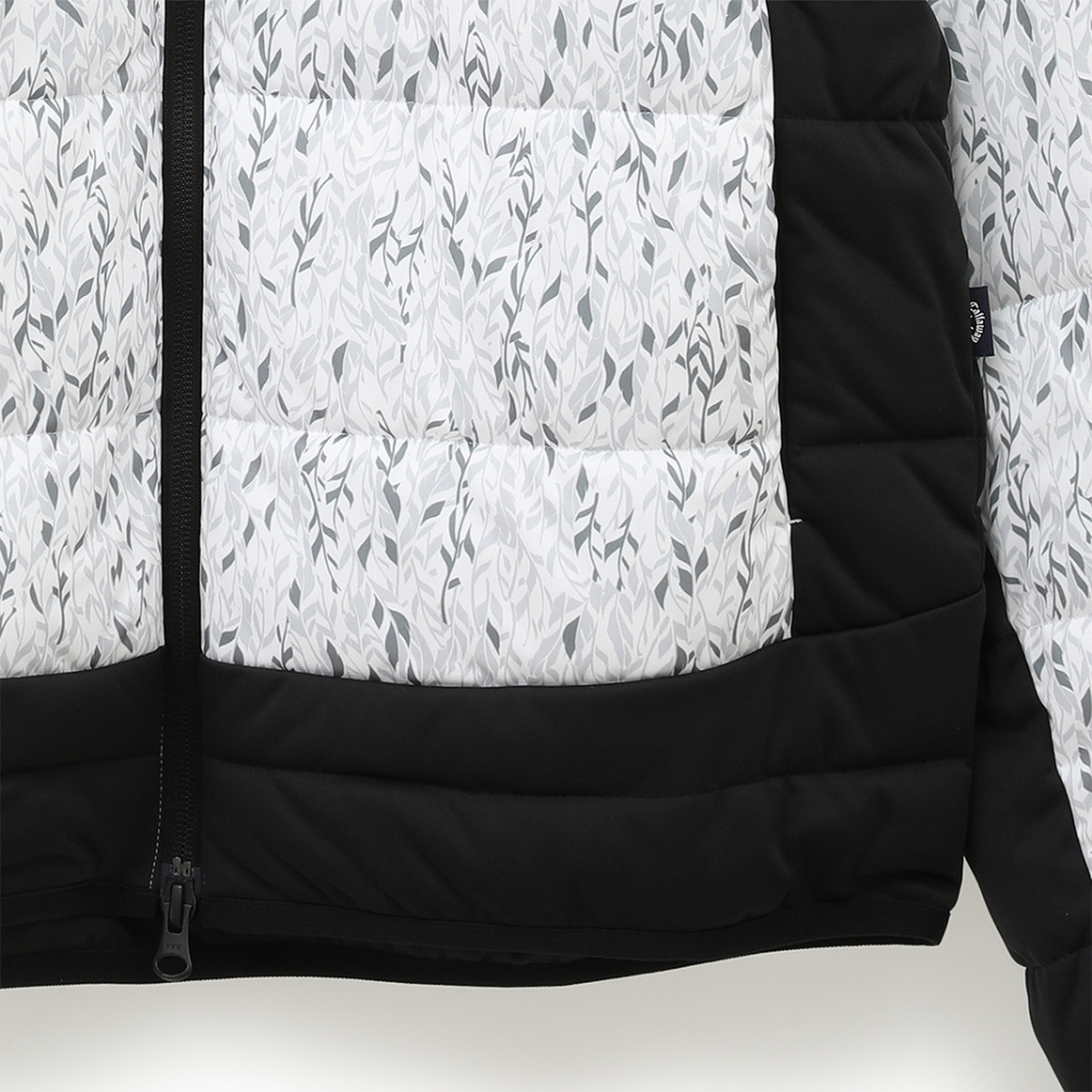 キャロウェイ ゴルフウェア 中綿ジャケット 秋 冬 フェザープリント