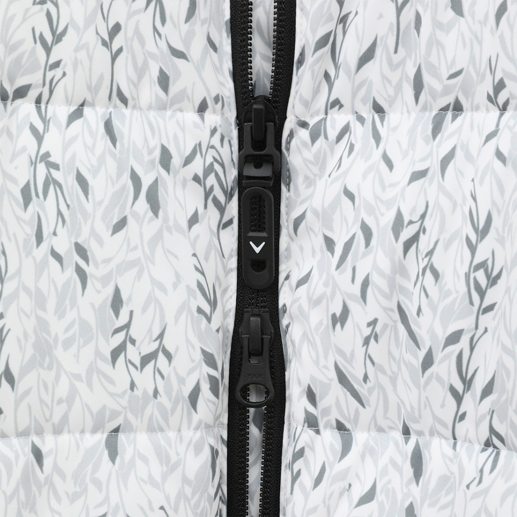 キャロウェイ ゴルフウェア 中綿ジャケット 秋 冬 フェザープリント