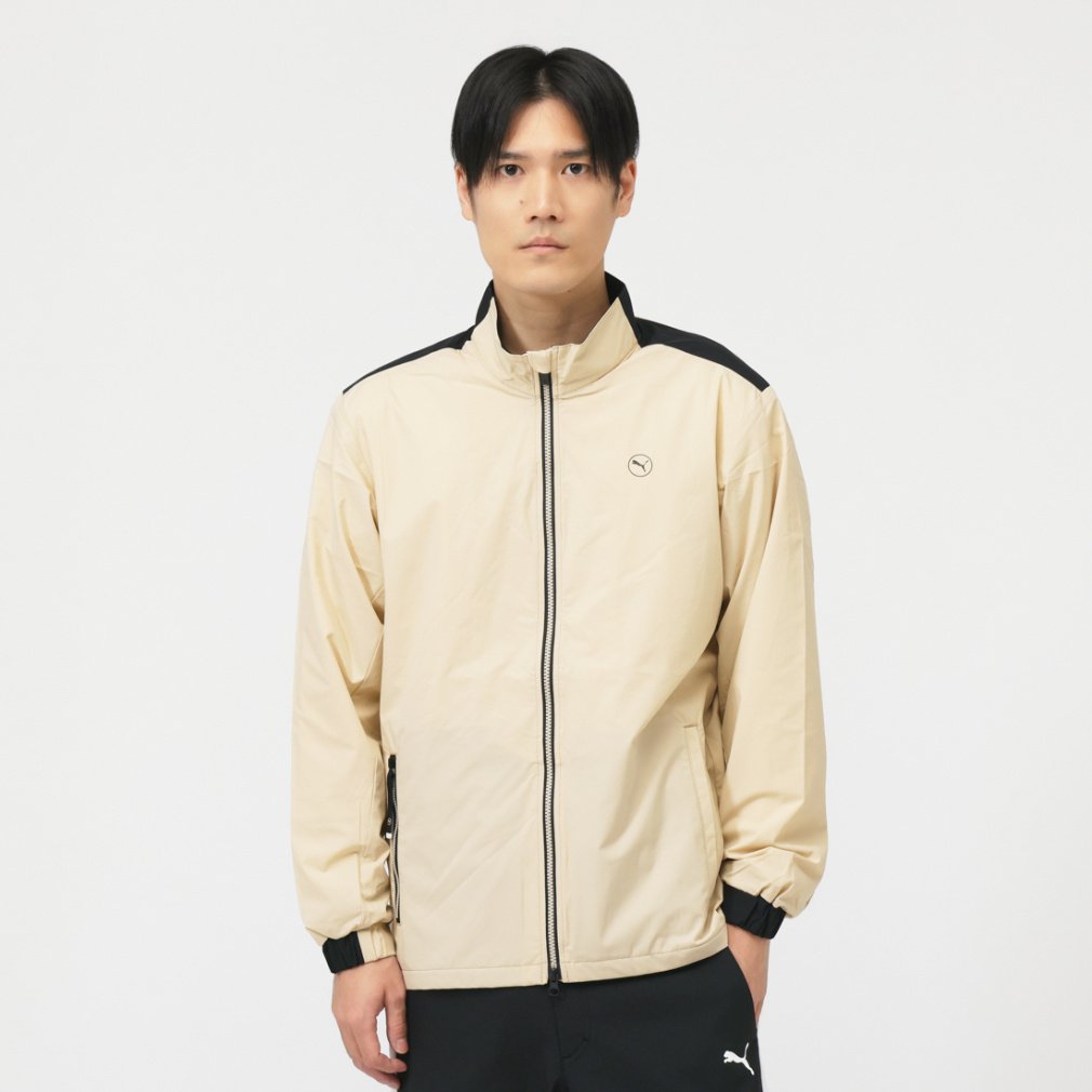 プーマ ゴルフウェア 長袖ウインドブレーカー 秋 冬 ストレッチバック