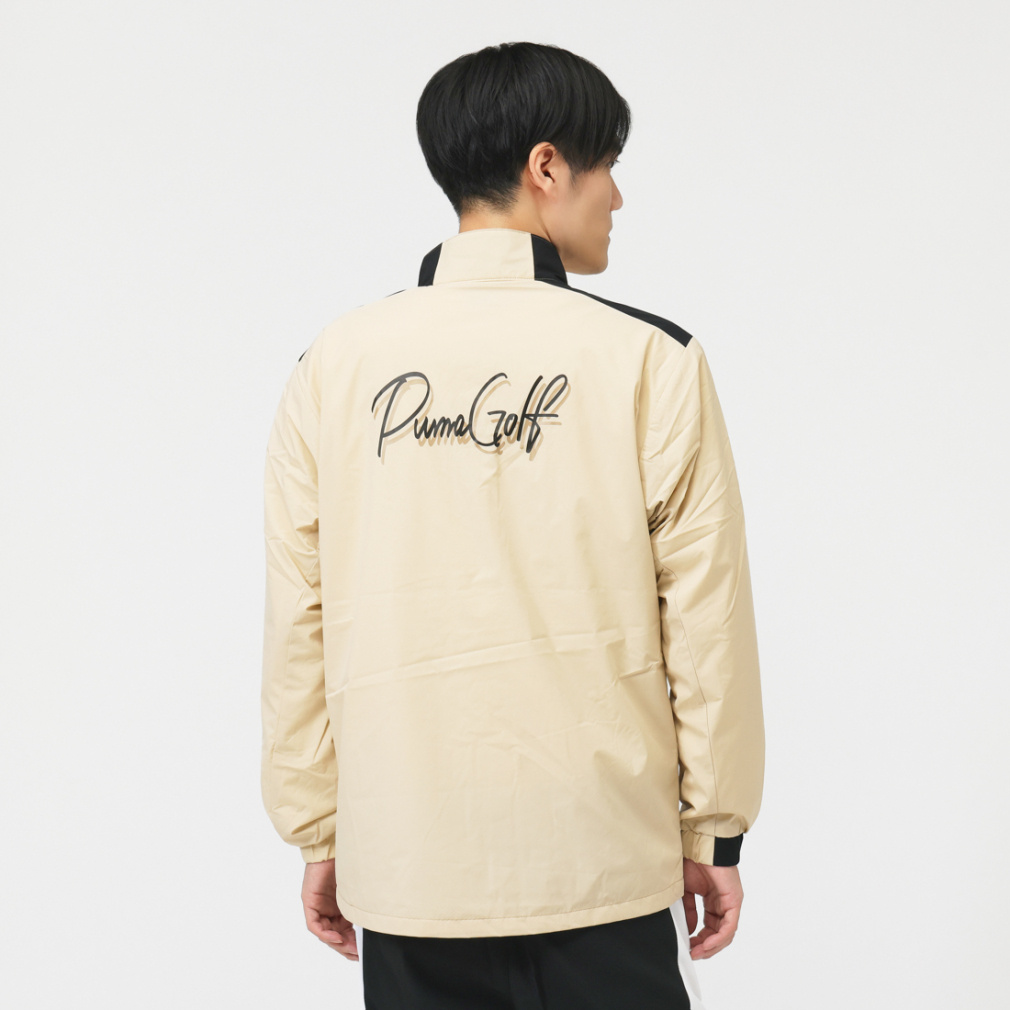 プーマ ゴルフウェア 長袖ウインドブレーカー 秋 冬 ストレッチバック