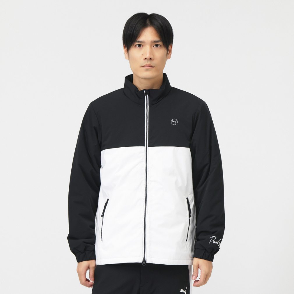 プーマ ゴルフウェア 中綿ジャケット 秋 冬 ストレッチナカワタカラー