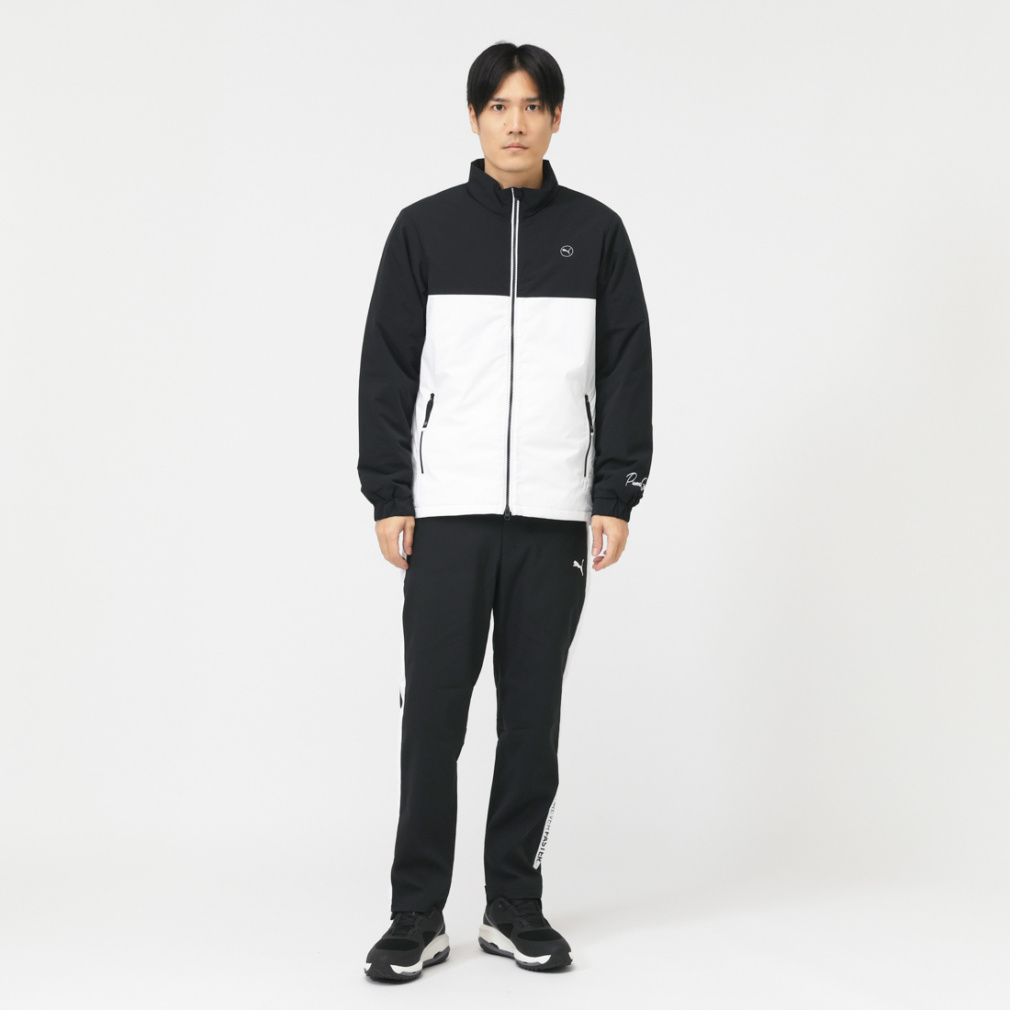 プーマ ゴルフウェア 中綿ジャケット 秋 冬 ストレッチナカワタカラー