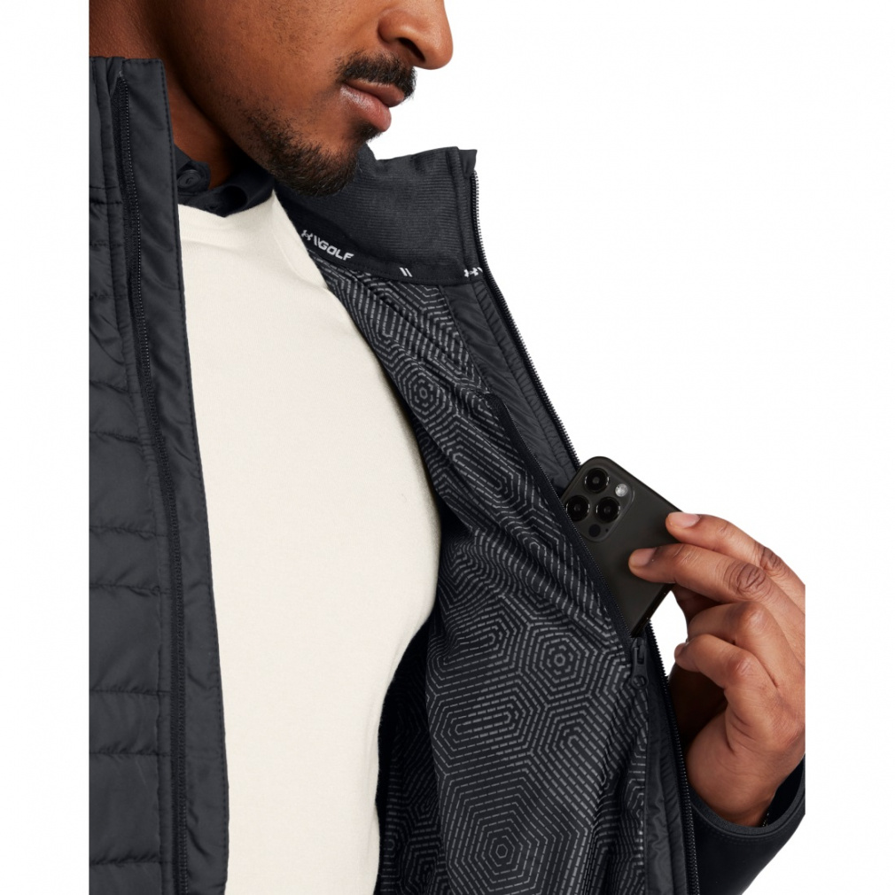 アンダーアーマー ゴルフウェア 長袖ウインドブレーカー 秋 冬 UA